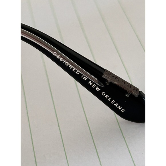 KREWE Laveau Nylon Cat Eye Sunglasses Black Silver Mirror Lenses 62-14-145 main image 9